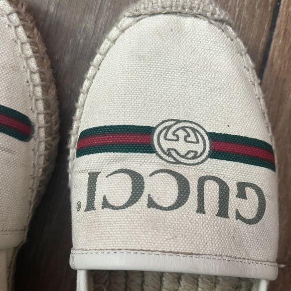Authentic Gucci Espadrilles Cream/White size 38 - Picture 1 of 3